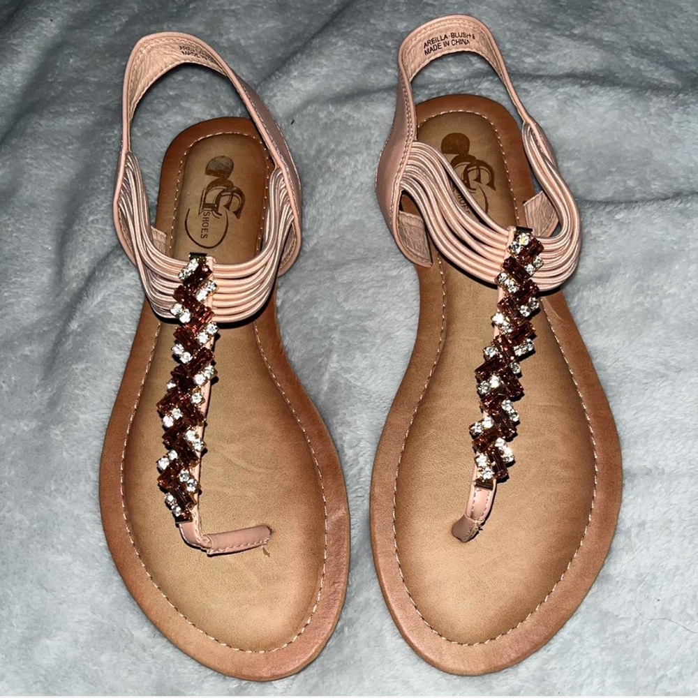 Pink open toe sandals
